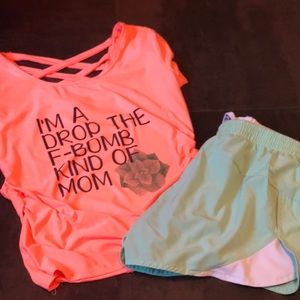 Graphic Workout Top